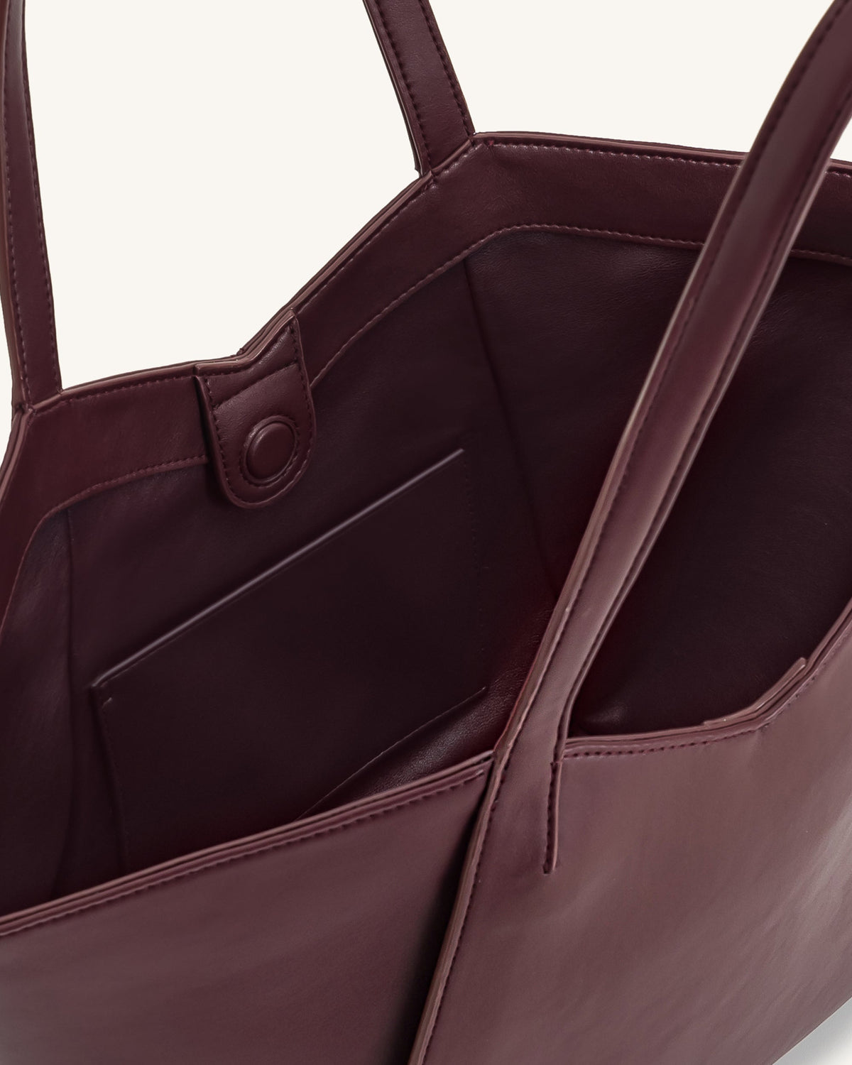 Kiana Large Capacity Tote Bag - Deep Claret