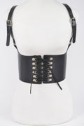 Vegan Leather Corset Harness Belt