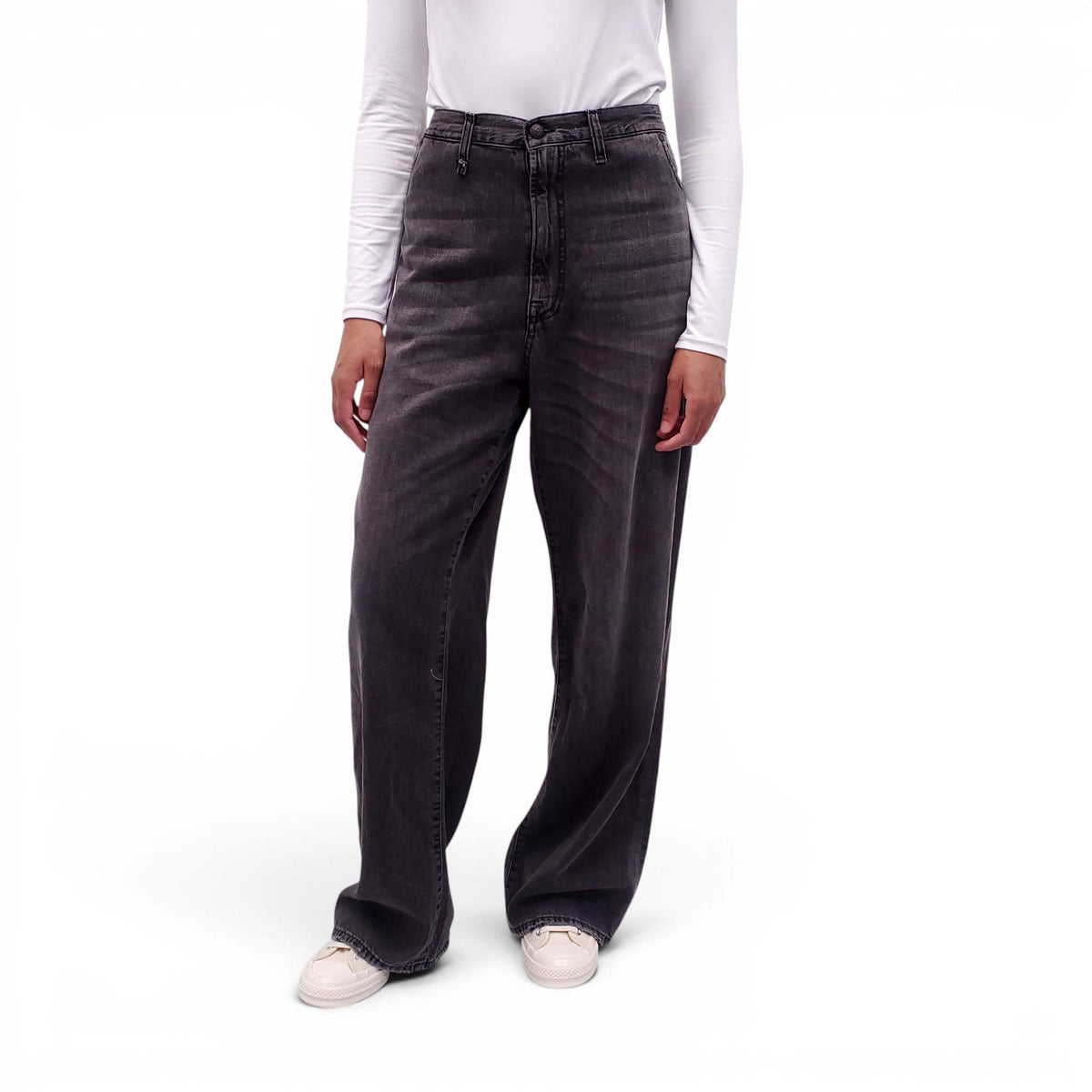 R13 'DAMON' PLEATED JEANS - SIZE 30