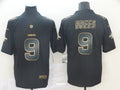 Men's New Orleans Saints Drew Brees #9 Black Game jersey