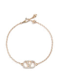 Valentino Garavani Women Vlogo Signature Metal Bracelet With Swarovski® Crystals