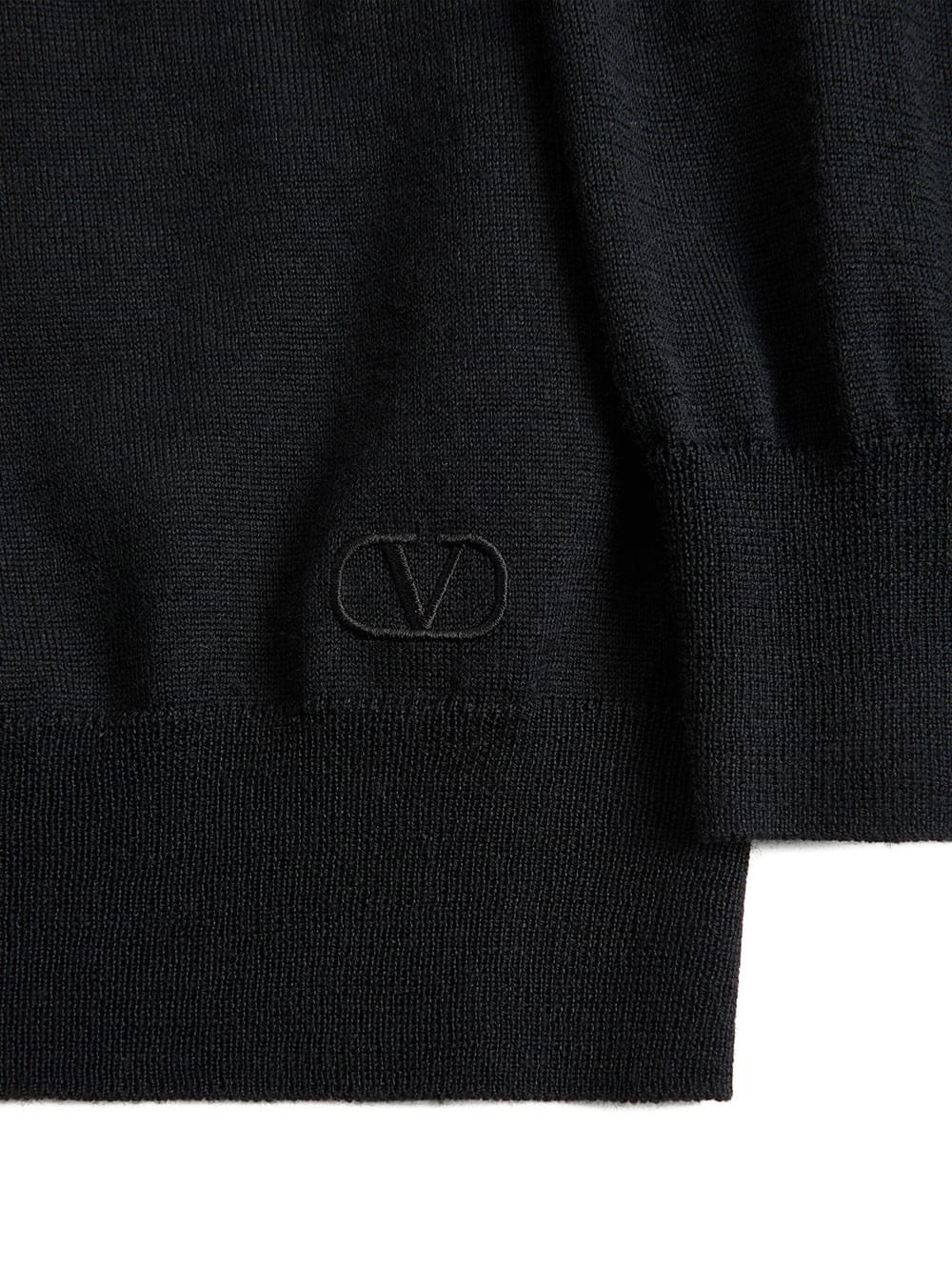 Valentino Garavani Men Valentino Wool Jumper With Vlogo Embroidery