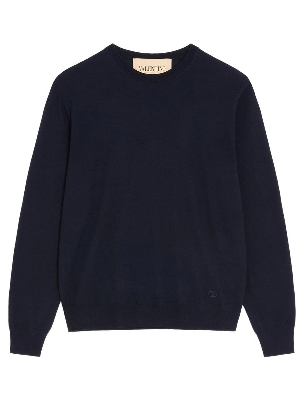 Valentino Garavani Men Valentino Wool Jumper With Vlogo Embroidery