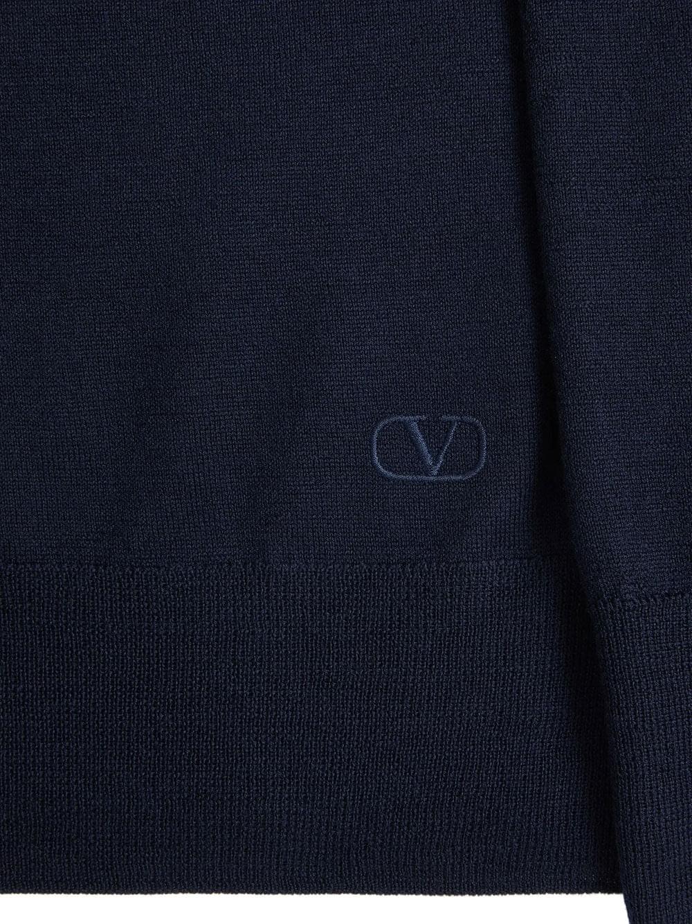 Valentino Garavani Men Valentino Wool Jumper With Vlogo Embroidery