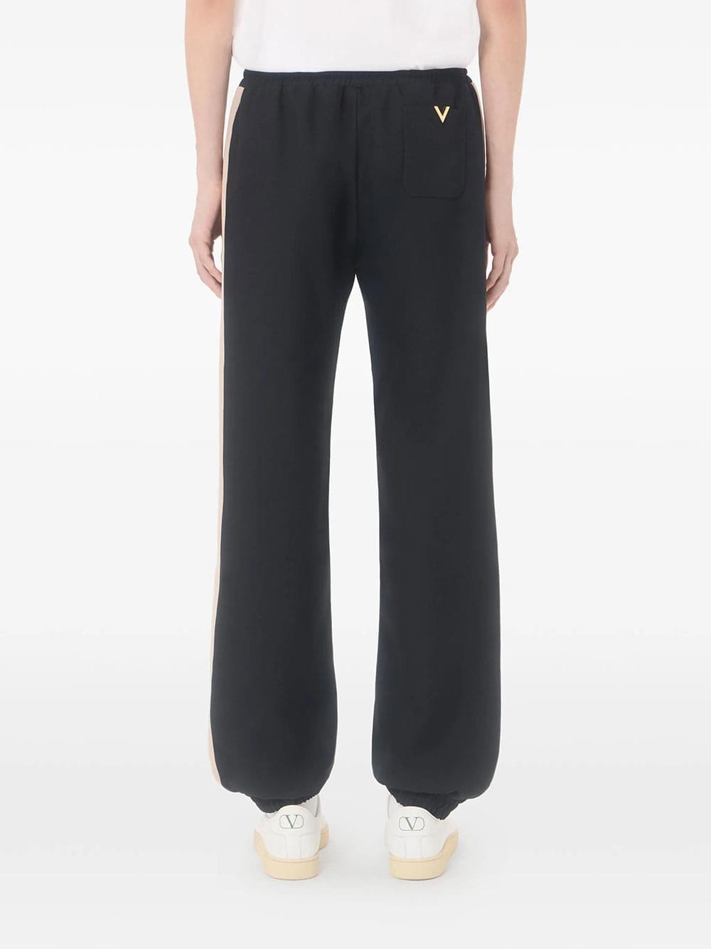Valentino Garavani Men Valentino Nylon Trousers With Vgold