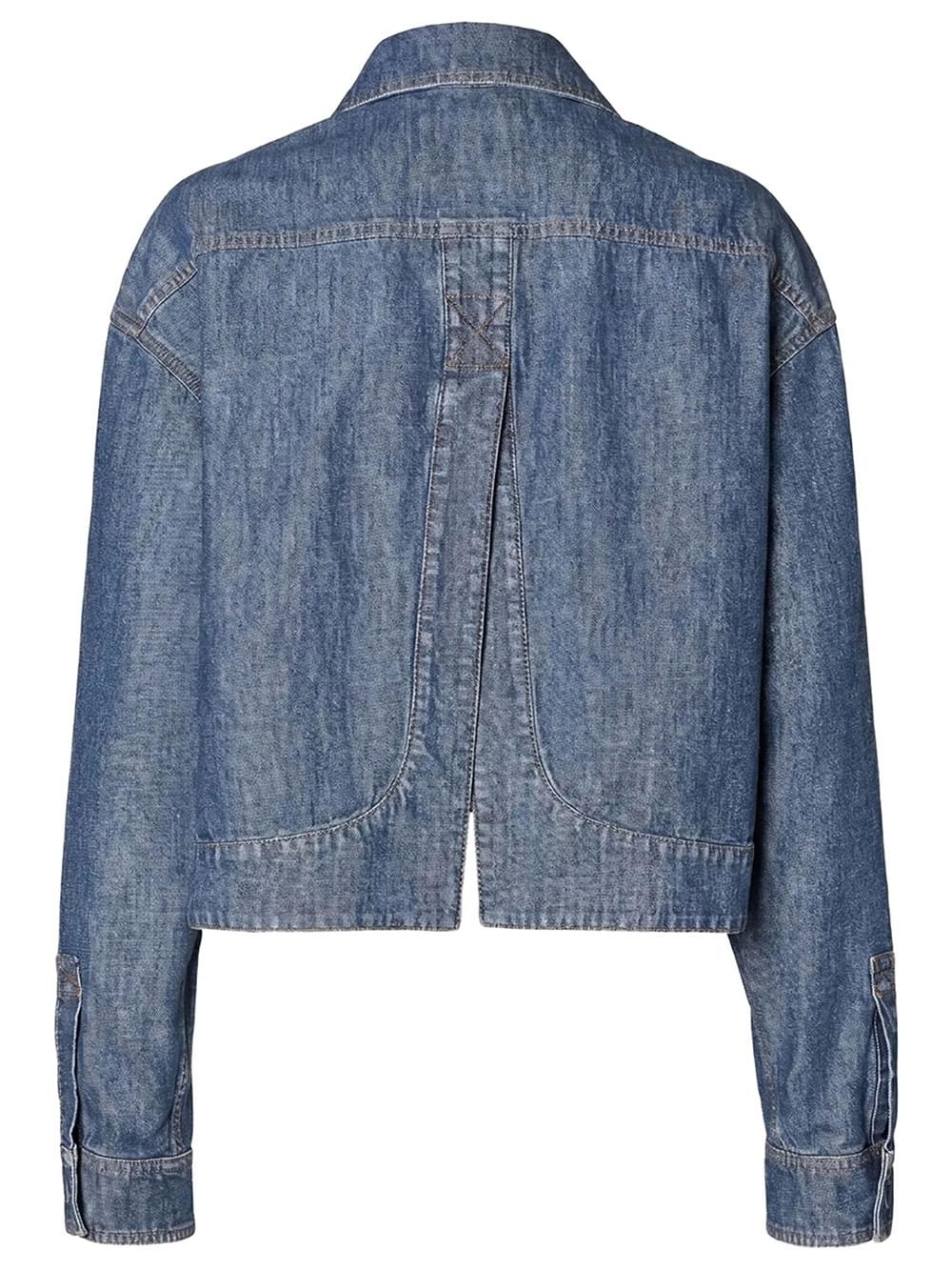Fendi Women Chambray Short Jacket