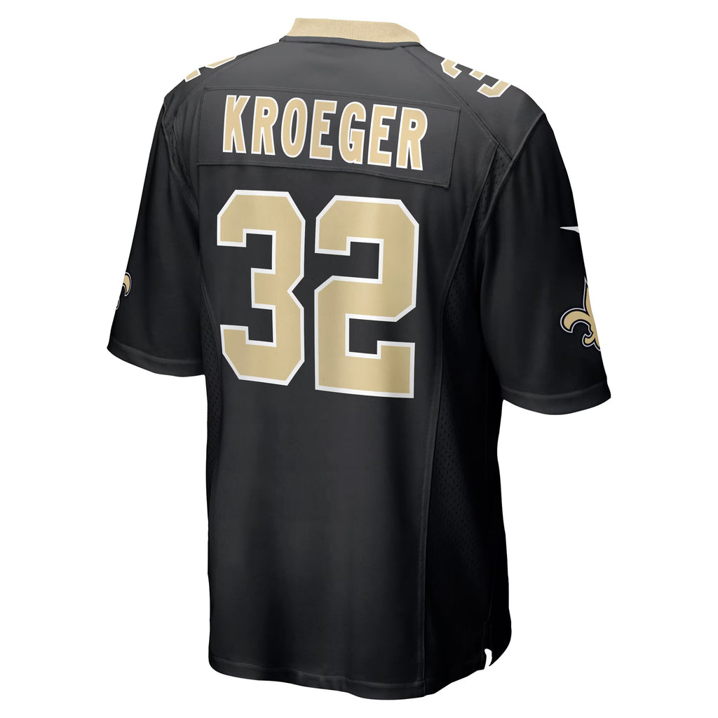 New Orleans Saints Kai Kroeger Black Team Game Jersey