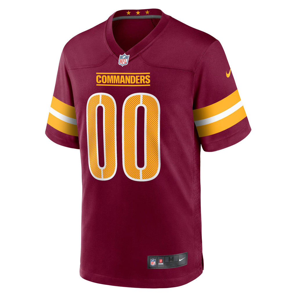 Washington Commanders Burgundy Game Custom Player Jersey
