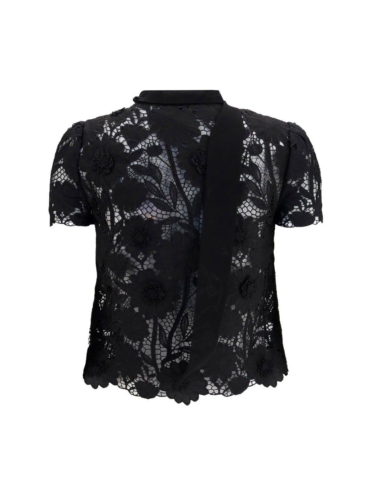 Self-Portrait Women Tie-Neck Top