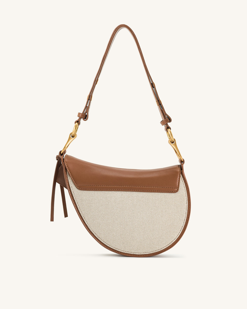 Ashlie Crossbody Bag - Brown Canvas