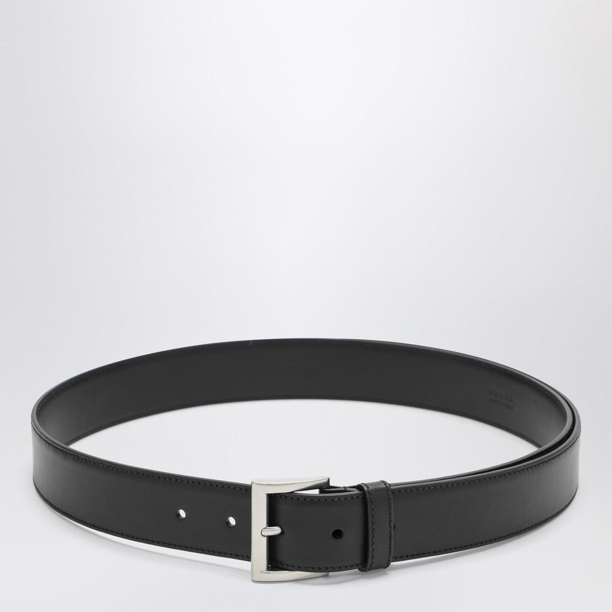 Prada Black Leather Belt Women
