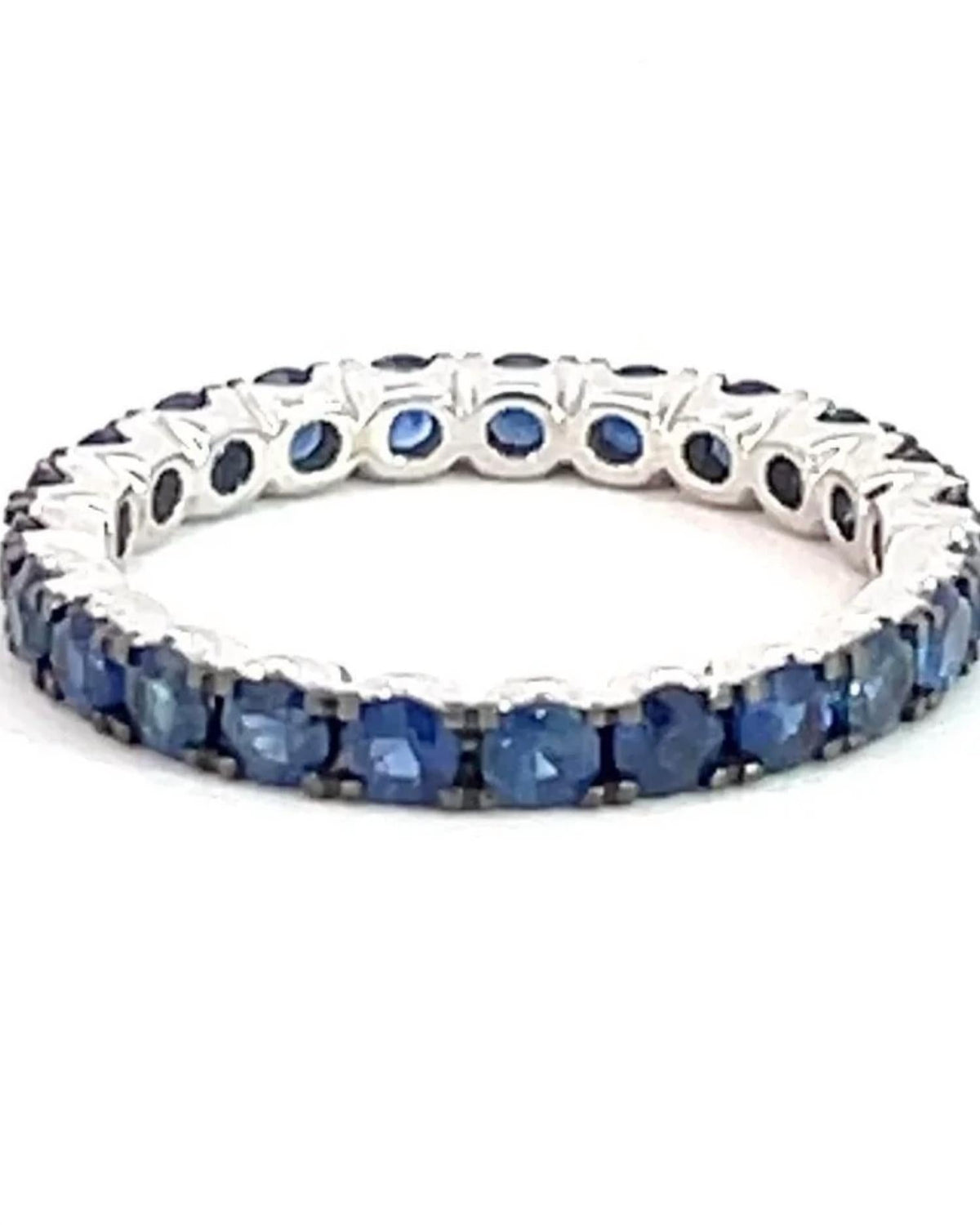 Women's Sapphire Stacking Ring In Blue & White Gold