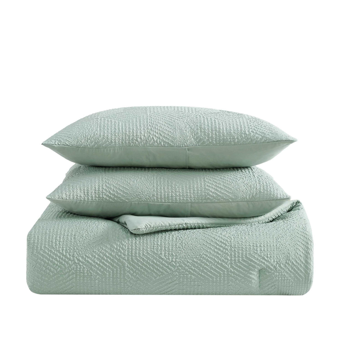 Nautica Broken Lines Green Queen Comforter Set