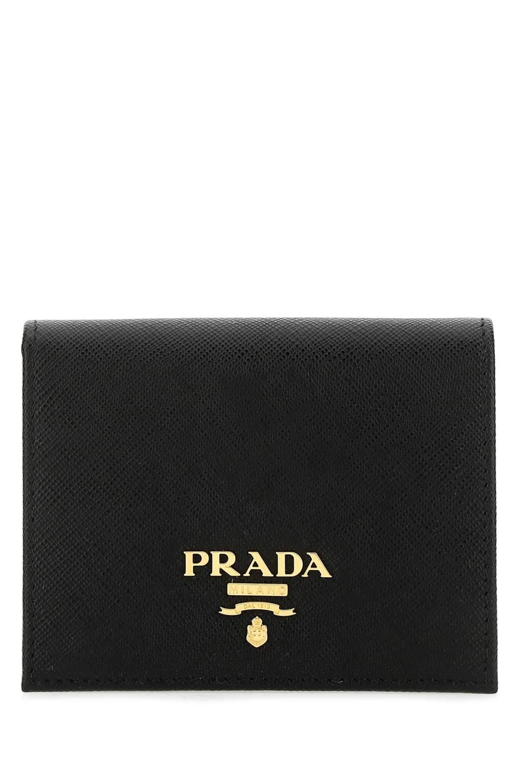 Prada Women Black Leather Wallet