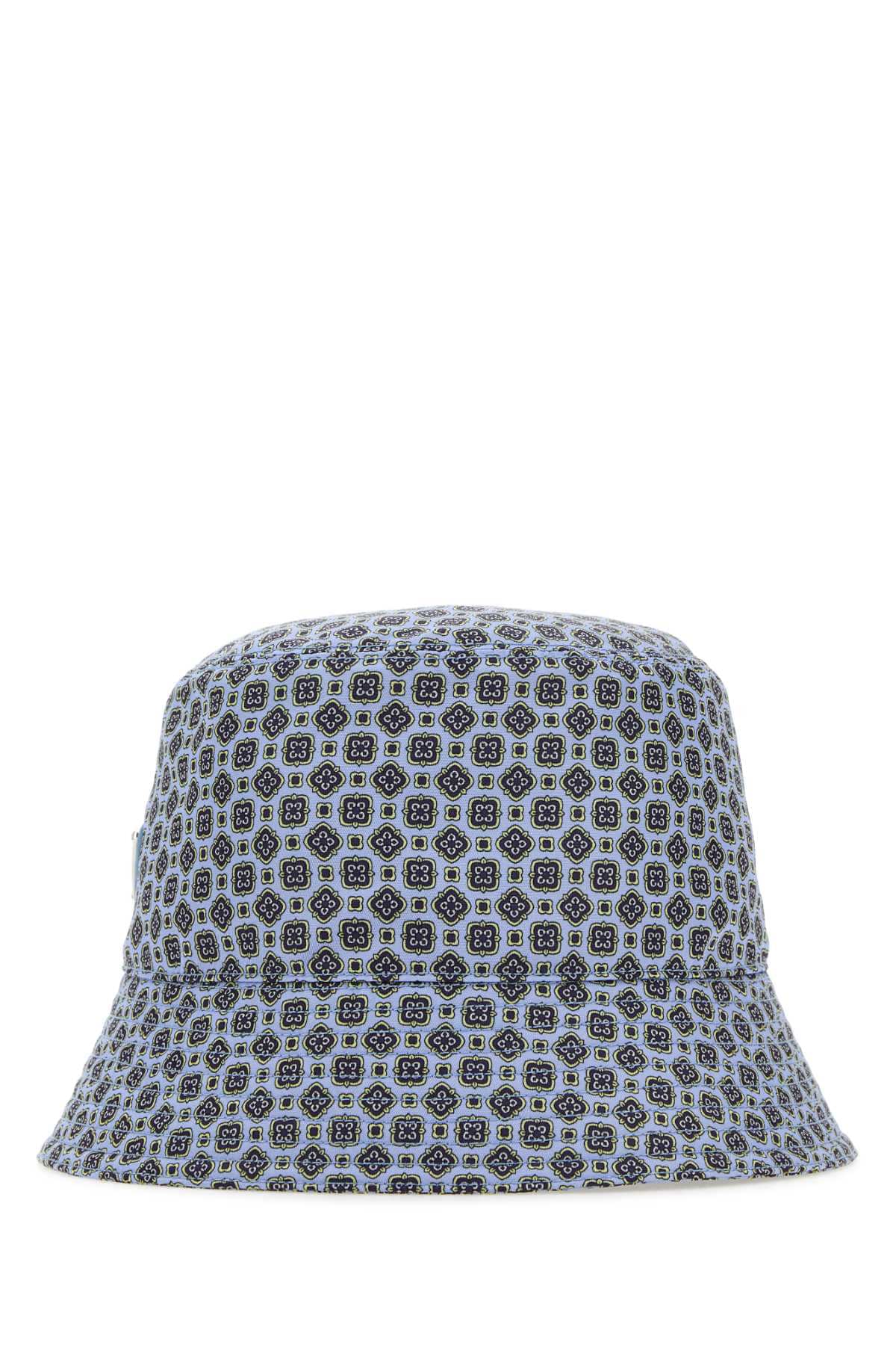 Prada Men Printed Re-Nylon Bucket Hat