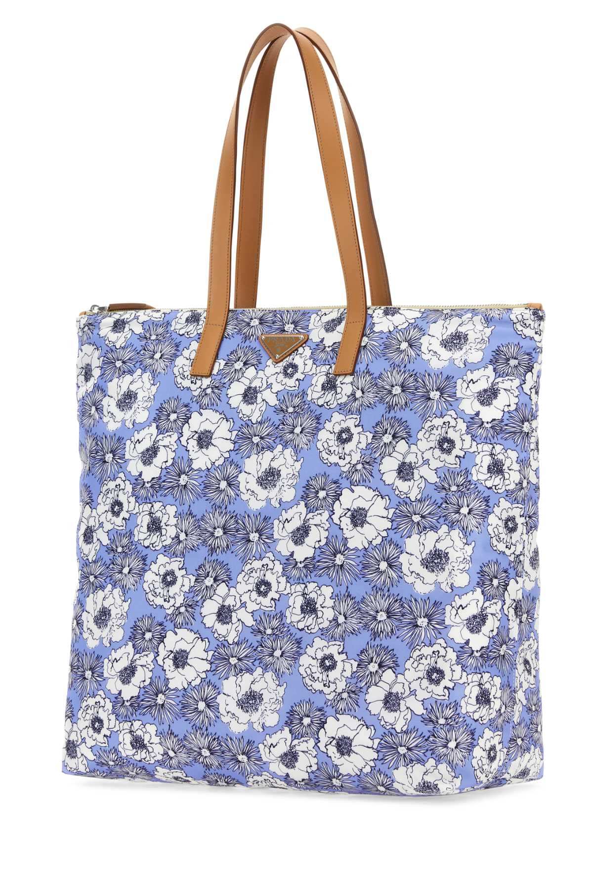 Prada Men Printed Re-Nylon Shopping Bag