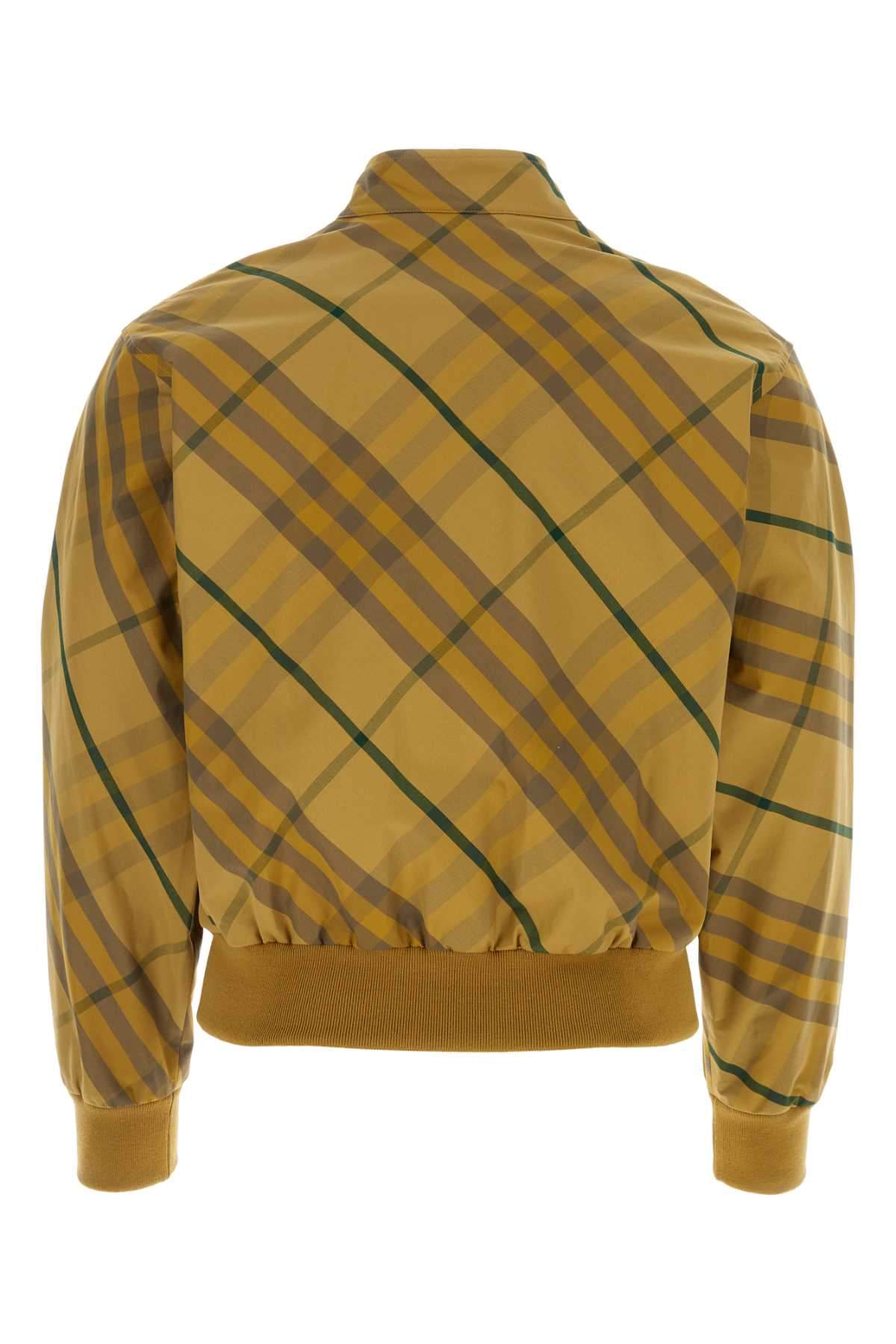 Burberry Men Embroidered Cotton Bomber Jacket
