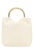 Valentino Garavani Women Ivory Leather Bucket Bag