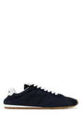 Miu Miu Women Navy Blue Fabric And Suede Sneakers