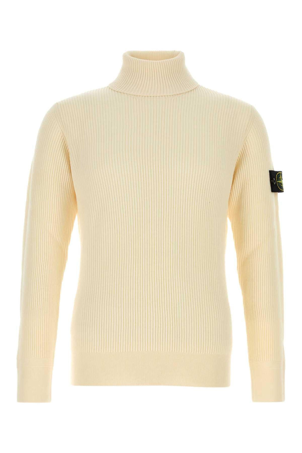 Stone Island Men Ivory Wool Sweater
