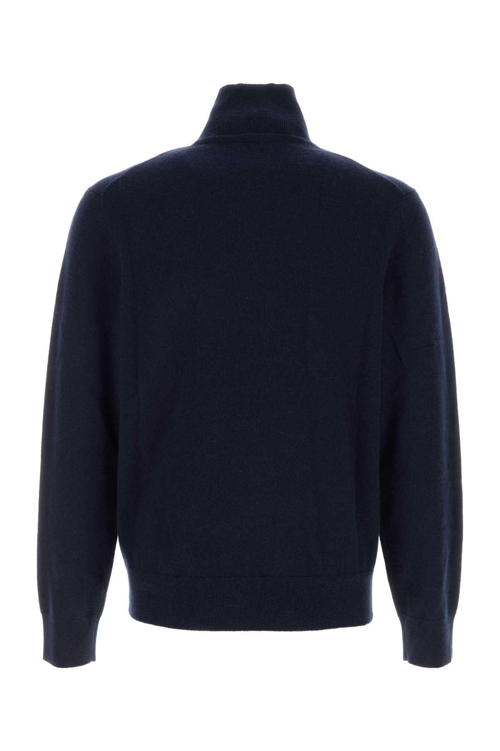 Burberry Men Dark Blu Stretch Cashmere Blend Sweater