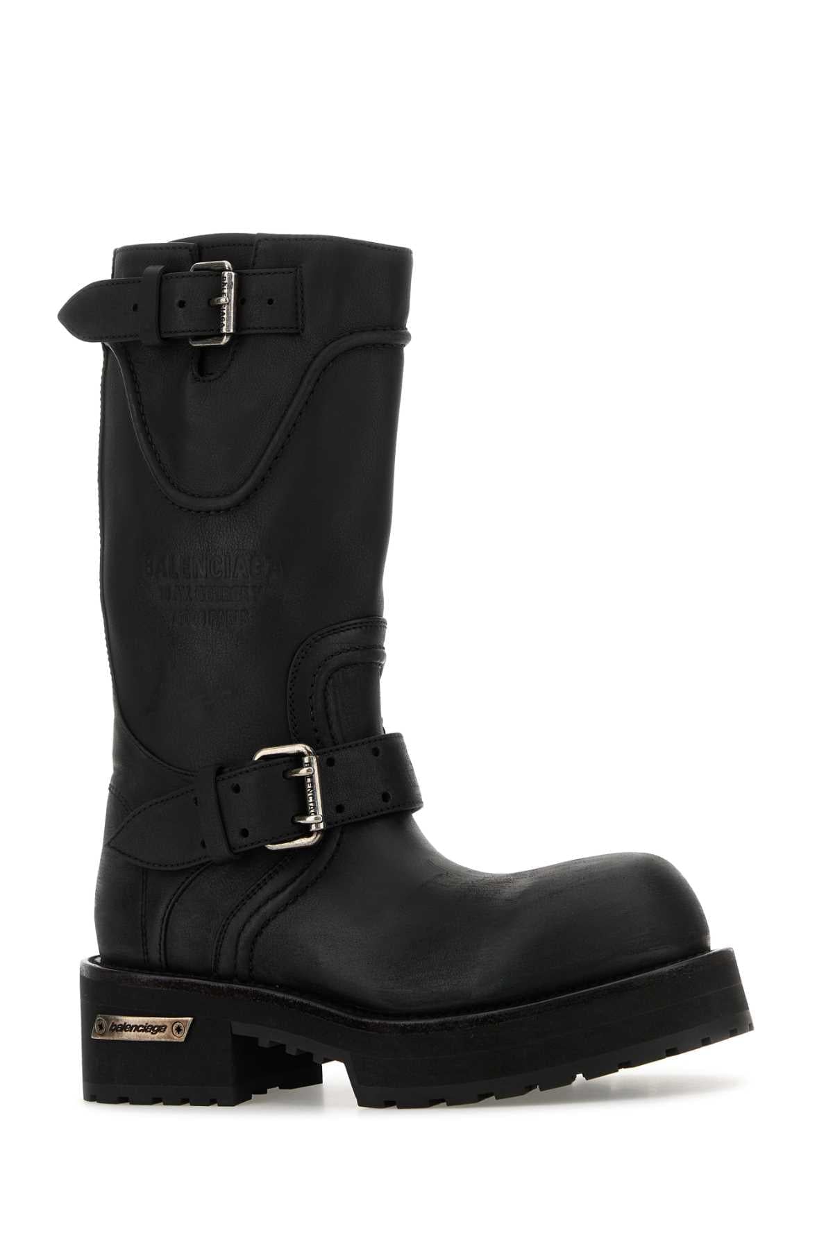 Balenciaga Women Black Leather Venom Boots