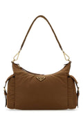Prada Women Camel Re-Nylon Shoulder Bag