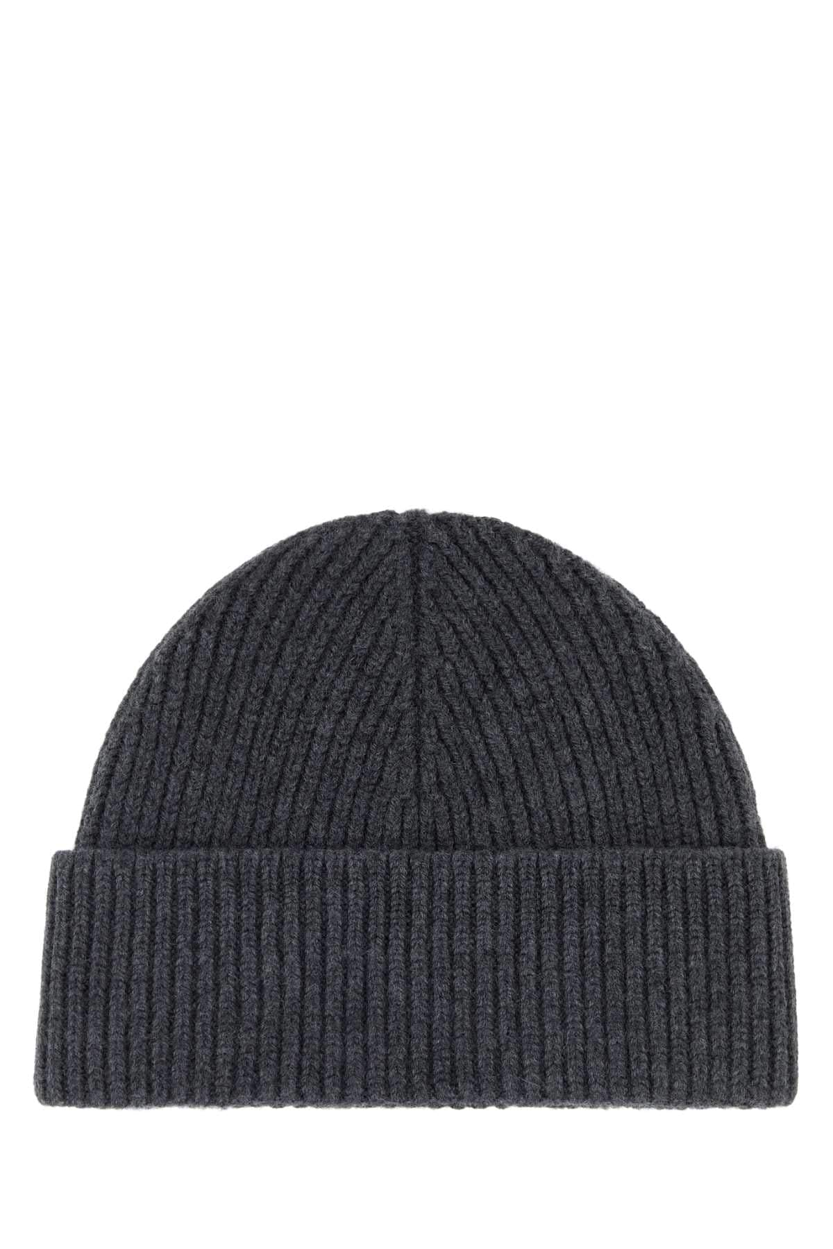 Ami Men Graphite Wool Beanie Hat