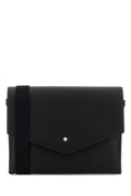 Montblanc Men Black Leather Companion Crossbody Bag