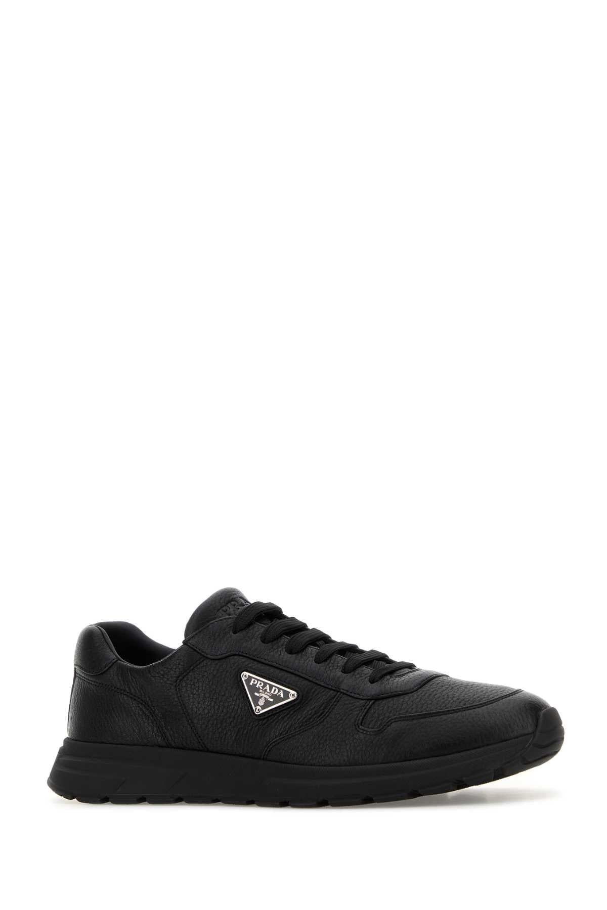 Prada Men Black Leather Prax 2.0 Sneakers