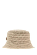 Prada Men Sand Crochet Bucket Hat