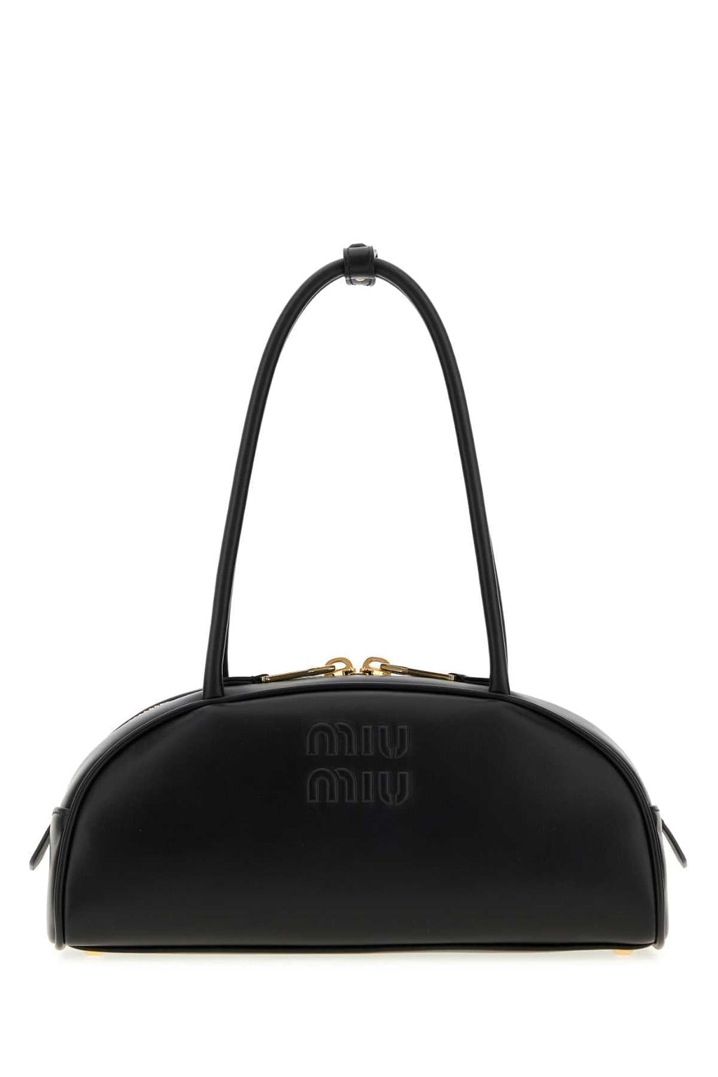 Miu Miu Women Black Leather Beau Shoulder Bag