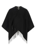 Burberry Unisex Black Wool Reversible Cape