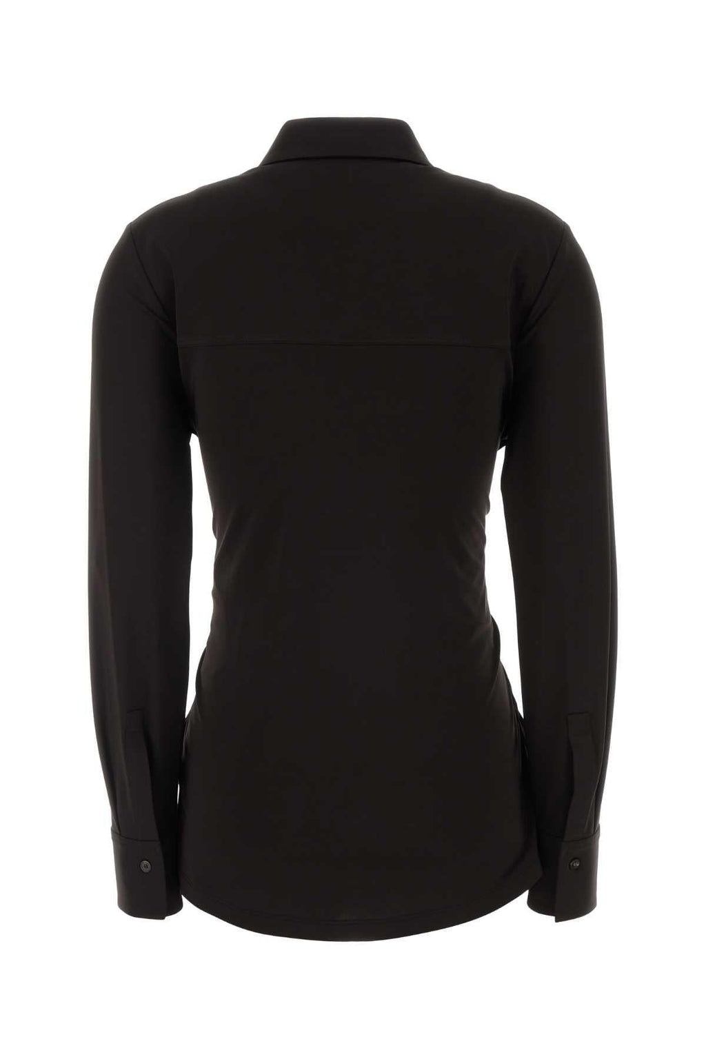 Salvatore Ferragamo Women Dark Brown Stretch Viscose Shirt
