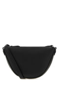Fendi Men Black Leather Mini Fendi Melon Crossbody Bag