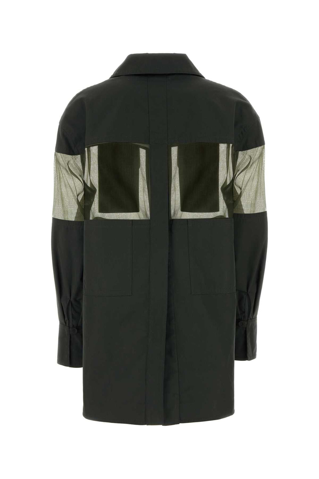 Fendi Women Olive Green Cotton Blend Jacket