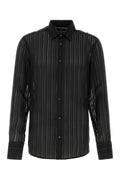 Gucci Men Black Silk Shirt