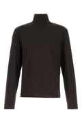 Gucci Men Dark Brown Stretch Poplin Shirt