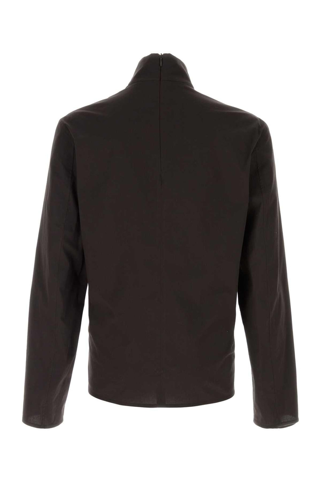 Gucci Men Dark Brown Stretch Poplin Shirt