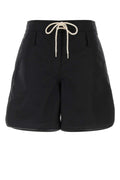 Prada Women Black Nylon Shorts