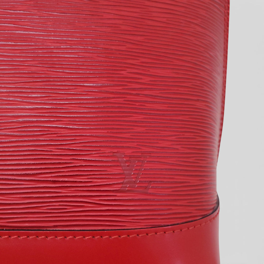 LOUIS VUITTON RED EPI LEATHER ALMA BAG