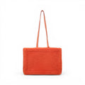 JACQUEMUS ORANGE SHEARLING TOTE