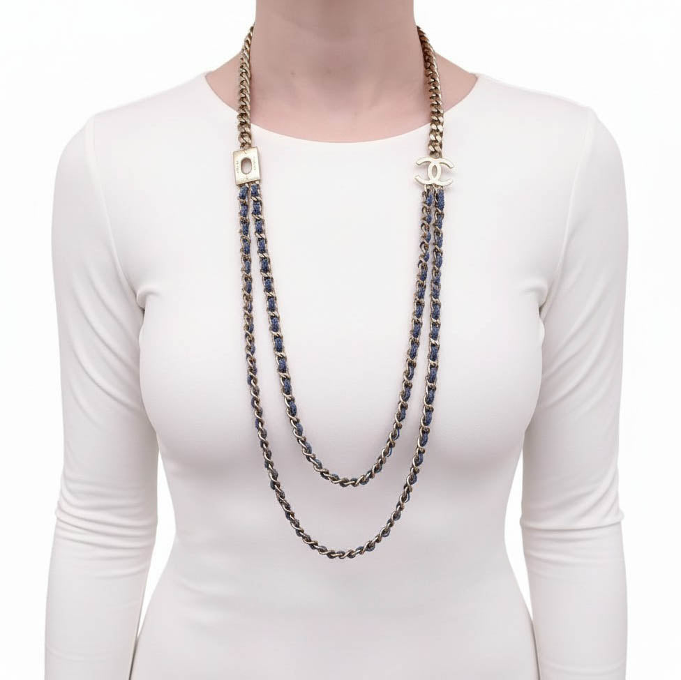 CHANEL DENIM CHAIN BELT