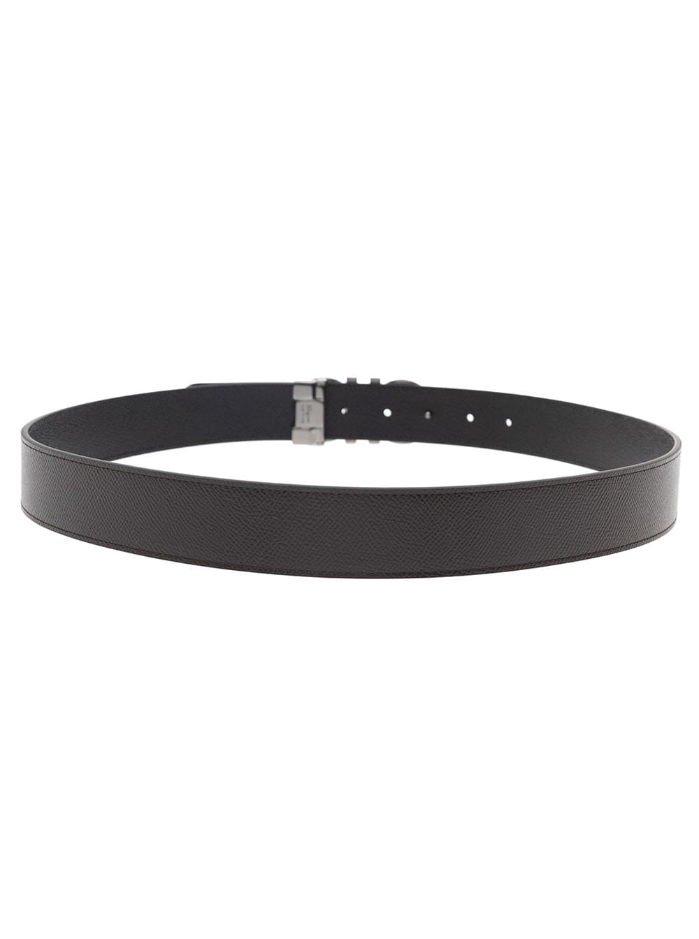 Ferragamo Men Reversibile Ad Brown Black
