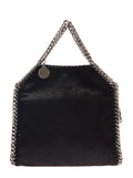 Stella Mccartney Women Mini Tote Bag '3Chain' With Logo Engraved Charm In Black Ecoleather For Women