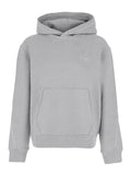 Givenchy Men Grey Hooded Sweatshirt With Logo Lettering Usl Front In Cotton Man