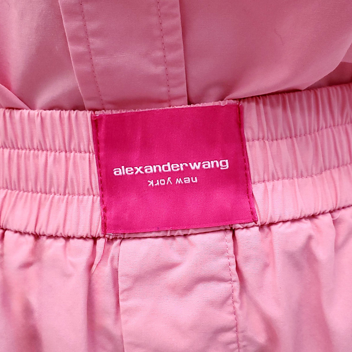 ALEXANDERWANG.T PINK LOGO SHORTS SET - SIZE XS