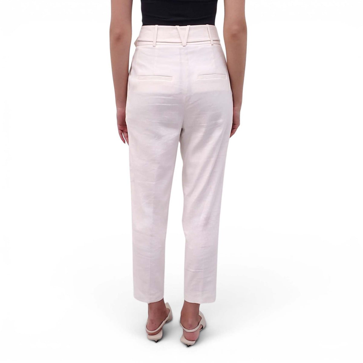 VERONICA BEARD WHITE LINEN BLAZER AND PANTS SET - SIZE 2