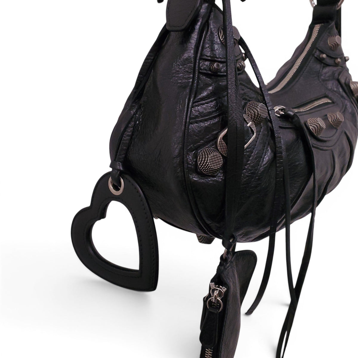 BALENCIAGA SMALL BLACK CAGOLE SHOULDER BAG