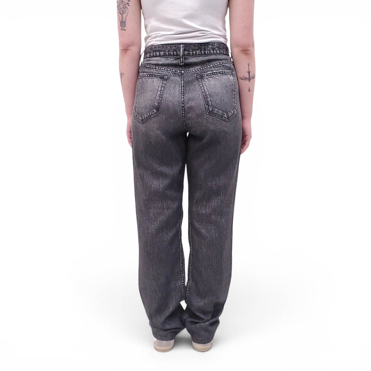 RAG & BONE BLACK MIRAMAR PANTS - SIZE 27